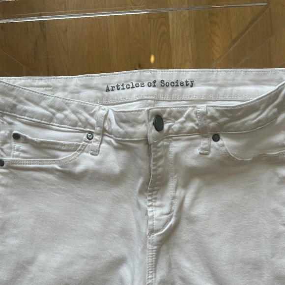 Articles of Society White Stretch Skinny Jeans - Size 30 - Picture 2 of 8